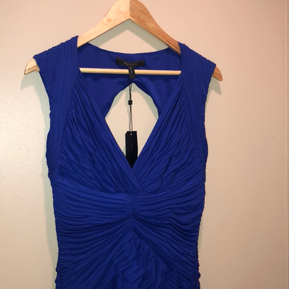 NWT Edesa Shirred V-Neck Cocktail Dress Size L - Picture 4 of 5